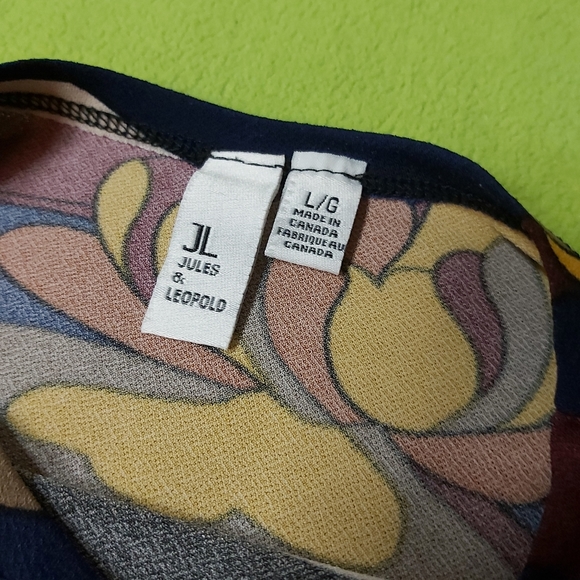 Jules & Leopold Sleeveless Floral Swirls in Large - Picture 3 of 6